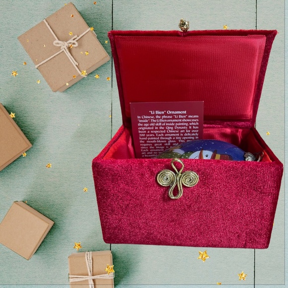 Pier 1 Li Bien Hand-Painted 2011 Snowman Teardrop Blown Glass Ornament - Picture 3 of 6